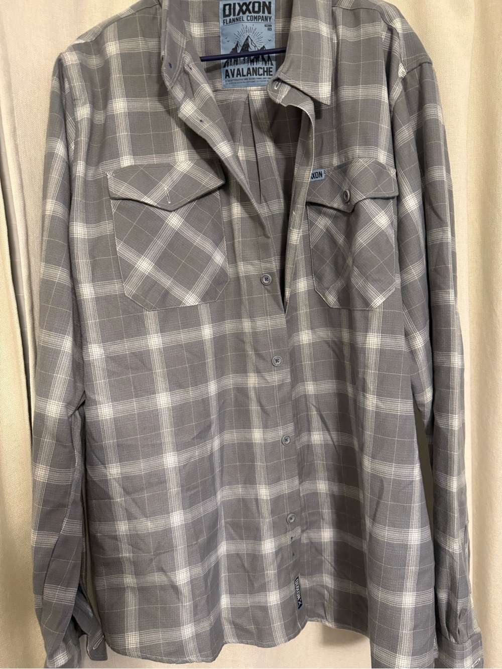 DIXXON Gray Plaid Button-Up Work Shirt